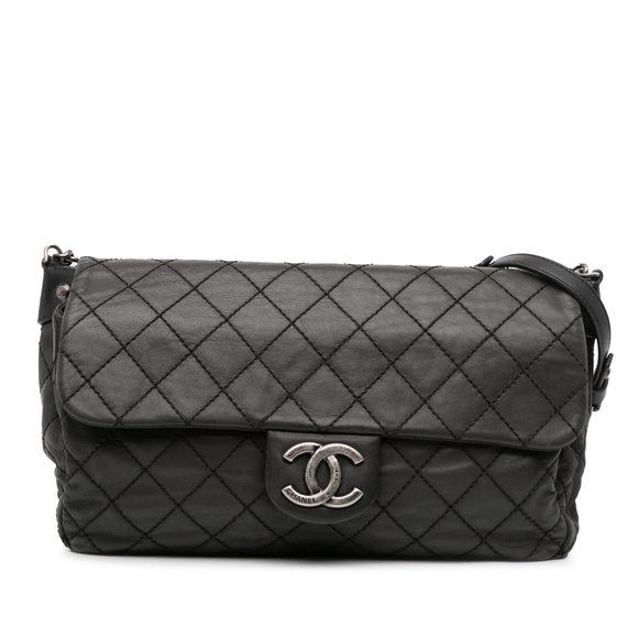 Pre-Loved Chanel Large Quilted Iridescent Calfskin Coco Daily Flap - Picture 1 of 10